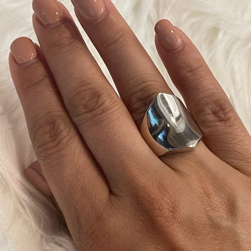 Sterling Silver shield Ring